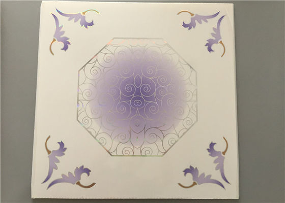 595*595mm سقف تخته سازگار با محیط زیست سقف مدرن آویزان برای Carport / گاراژ / حمام