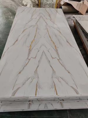 ورق های مرمر UV با ضخامت 3 میلی متر پوشش جامد PVC برای پس زمینه