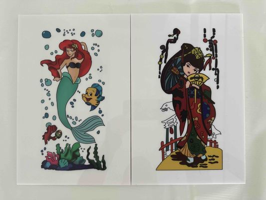 ورق های پلاستیکی پلی استیرن رنگی پانل های جداکننده درب تزئینی پانل های درب پلاستیکی چاپ تزئینی PS