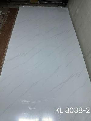 3mm White PVC Wall Panel 1220*2440mm uv marble sheets Board For Interior Decorative Wall