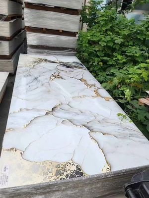 Golden Color Pvc Uv Marble Sheet Waterproof Decorative Wall Panel 1220*2900mm