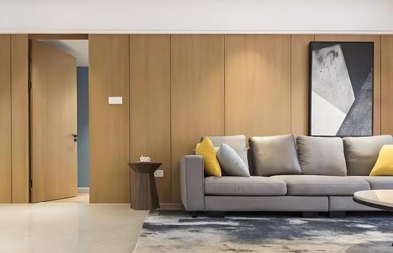 Bamboo Charcoal Fiber Wood Veneer Pvc Wall Board 5mm Bamboo Wallboard Wpc Veneer Wall Panel Easy Install Pvc Wall Panel