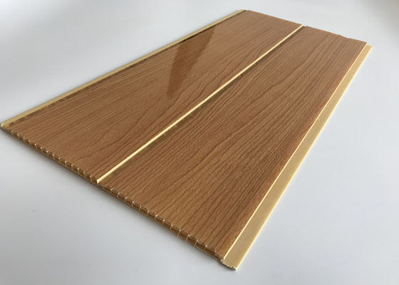 شیار میانی چاپ پانل های چوبی PVC پاک کننده ضد حریق سطح تمیز