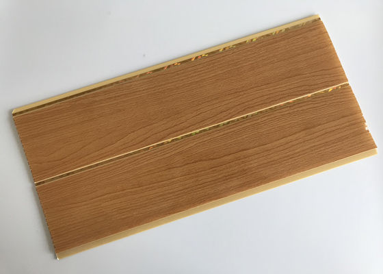 شیار میانی چاپ پانل های چوبی PVC پاک کننده ضد حریق سطح تمیز