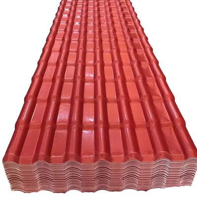 ASA پوشش استعمار Tejas PVC UPVC صفحات سقف مواد ساختمانی درب بیرونی سقف اسپانیایی PVC موج کاشی های رزین مصنوعی